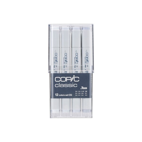 COPIC Marker Classic 20075151 Grau-Set CG, 12 St&uuml;ck