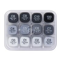 COPIC Marker Classic 20075151 Grau-Set CG, 12 Stück