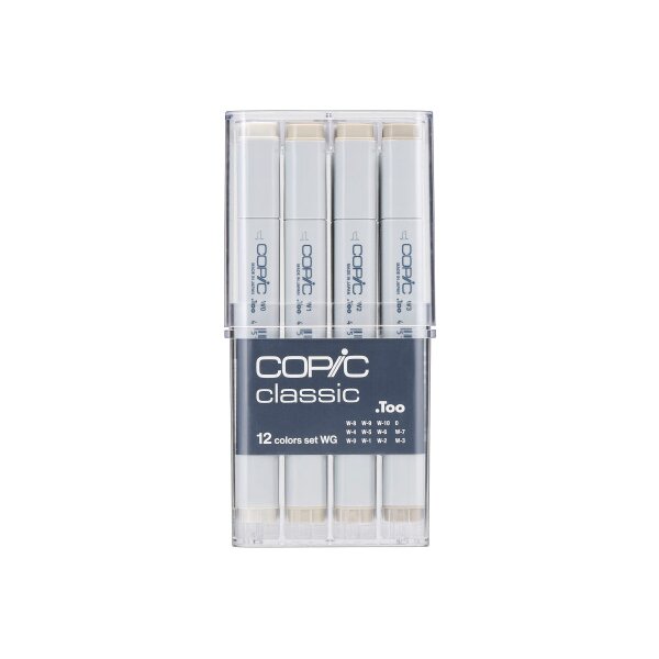 COPIC Marker Classic 20075154 Grau-Set WG, 12 St&uuml;ck