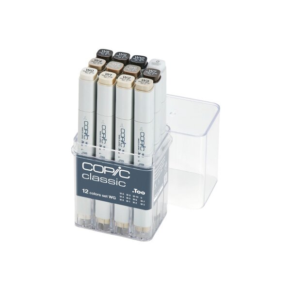 COPIC Marker Classic 20075154 Grau-Set WG, 12 St&uuml;ck