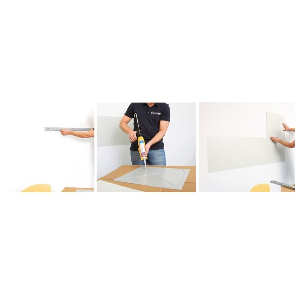 magnetoplan kit de plaques murales magnetowand, 1 m2