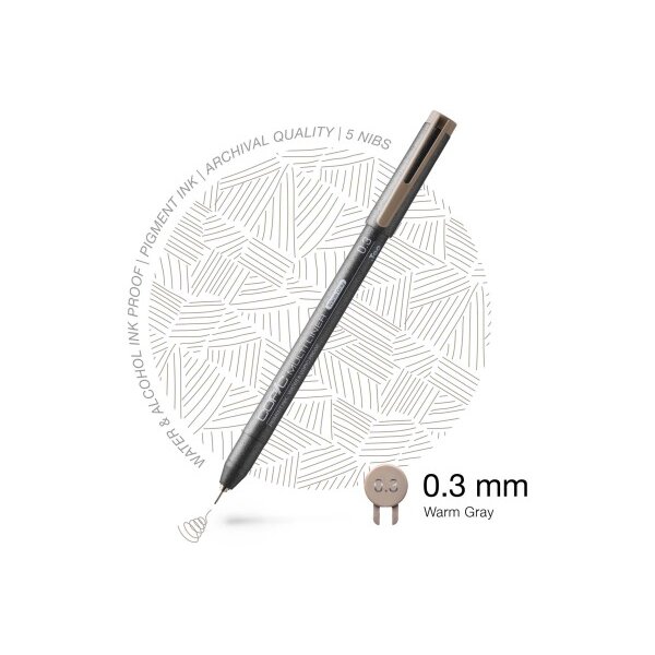 COPIC Multiliner 0.3mm 22075518 warm Grey