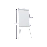 FRANKEN Flipchart X-tra!Line 68x105cm EL-FC20 gris clair trépied
