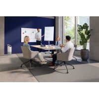 FRANKEN Flipchart X-tra!Line 68x105cm EL-FC22 hellgrau mit Seitenarmen