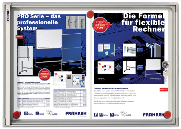 FRANKEN Vitrine daffichage X-tra!Line, 1x format A4,
