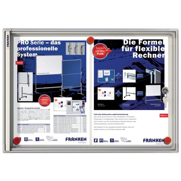 FRANKEN Vitrine daffichage X-tra!line, 6 x format A4