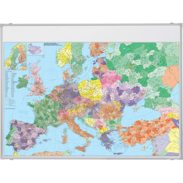FRANKEN Europakarte, magnethaftend, (B)1.380 x (H)980 mm