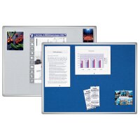 FRANKEN Tableau en textile PRO, 900 x 600 mm, feutre: bleu