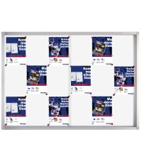 FRANKEN Vitrine daffichage PRO pour 18x A4, dos en...