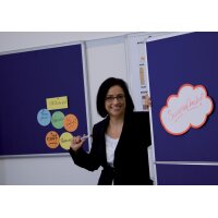 FRANKEN Moderationskarte Wolke, 420 x 250 mm, weiss