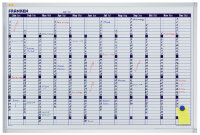 FRANKEN Tableau planning X-tra!Line calendrier, 900 x 600 mm