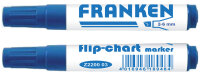 FRANKEN Marqueur pour chevalet, tracé: 2-6 mm, bleu