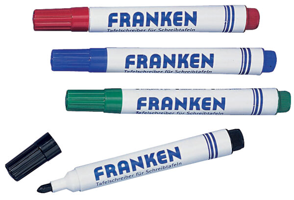 Franken Whiteboard Marker Rundspitze 6 mm Farbig sortiert 10 Stück 