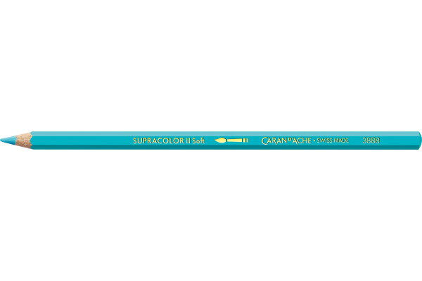 CARAN DACHE Crayon coul. Supracolor 3,8mm 3888.171 bleu turquisse