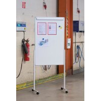 FRANKEN Kombi-Flipchart PRO, (B)760 x (H)1.210 mm, grau