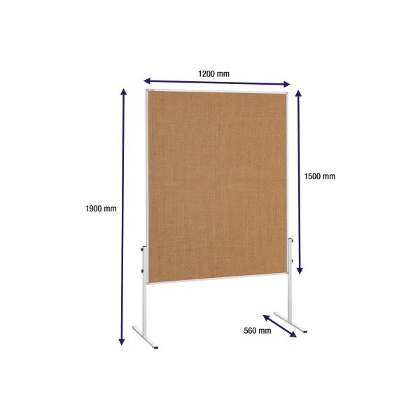 FRANKEN Tableau mod&eacute;ration 150x120 cm MT9009 U-Act!Line, jute
