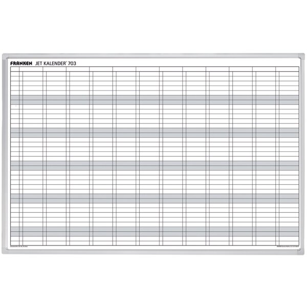 FRANKEN Datumstreifen für Planungstafel JK703, transparent