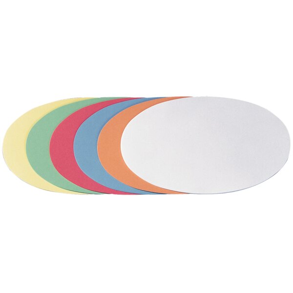 FRANKEN Carte de présentation, oval, 110 x 190 mm, jaune