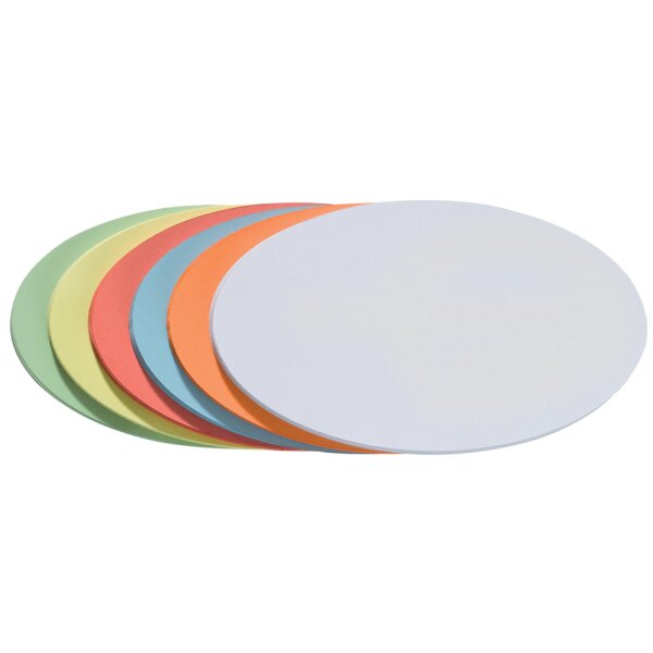 FRANKEN Moderationskarten Kreise, selbstklebend, sortiert