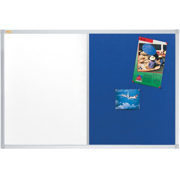 FRANKEN Tableau duo X-tra! Line, (L)1.200 x (H)900 mm, bleu