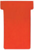 FRANKEN Fiches T, taille 2 / 48 x 84 mm, rouge