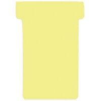 FRANKEN Fiches T, taille 2 / 48 x 84 mm, jaune