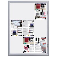 FRANKEN Vitrine daffichage SECURITY 4 x A4, ininflammable