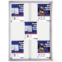FRANKEN Vitrine daffichage PRO pour 6x A4, dos en...
