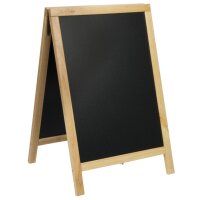 Securit Panneau trottoir DELUXE, avec tableau noir, acajou