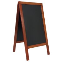 Securit Panneau trottoir DELUXE, avec tableau noir, acajou