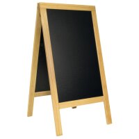 Securit Panneau trottoir DELUXE, avec tableau noir, acajou