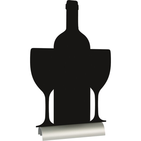 Securit Tischaufsteller SILHOUETTE "Wein"
