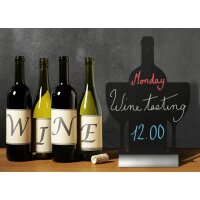 Securit Tischaufsteller SILHOUETTE "Wein"