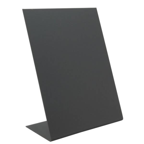 Securit Tischaufsteller L-SHAPE, DIN A5, schwarz