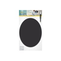 SECURIT Kreidetafel OVAL FB-OVAL schwarz 29.8x37.7x0.3cm