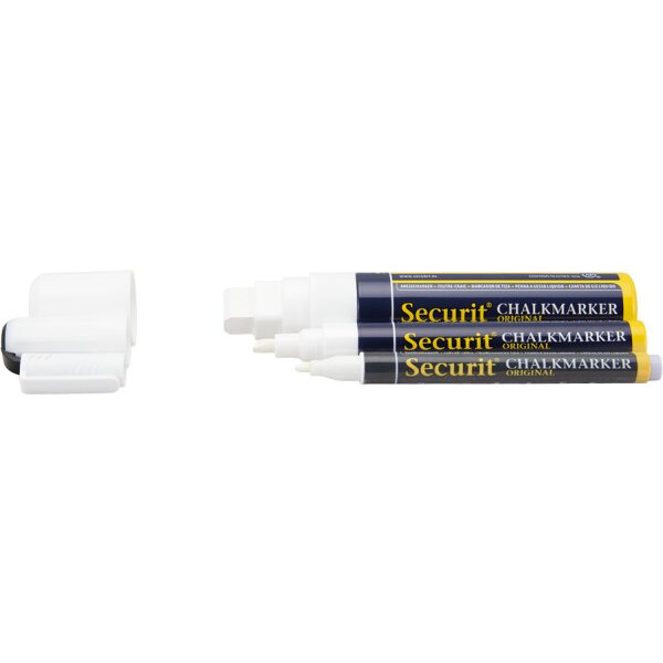 SECURIT Kreidestift 1-15mm BLSMAMIXV5WT weiss, assortiert 5 Stück