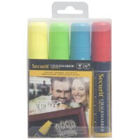 Securit Kreidemarker ORIGINAL LARGE, 4er Etui, weiss
