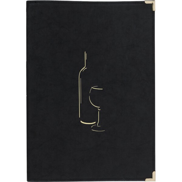 Securit Weinkarte CLASSIC, DIN A4, schwarz