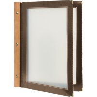 Securit Inserts pour protège-menus WOOD, noir