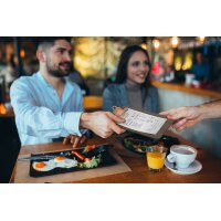 Securit Porte-addition à pince, en bois, marron