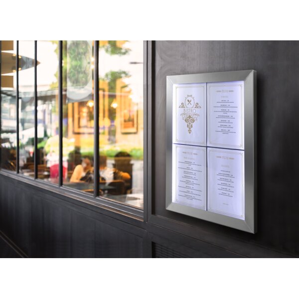 Securit Base pour vitrine daffichage STAINLESS STELL