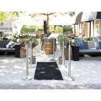 Securit Absperrsystem RETRACTABLE - Set, chrom rot