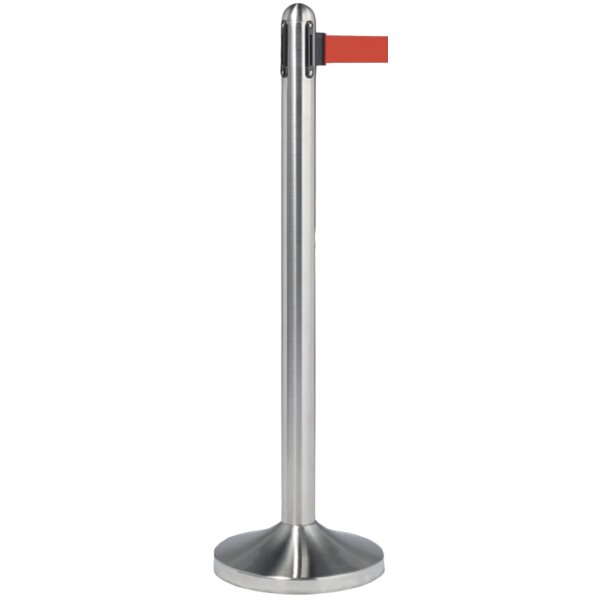 Securit Set de poteau daccueil RETRACTABLE, chrome / noir