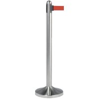 Securit Set de poteau daccueil RETRACTABLE, chrome / noir