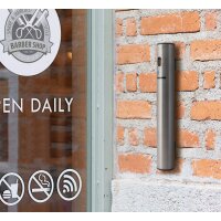 Securit Cendrier extérieur mural, acier...