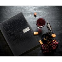 Securit Protège-menus EGO, A4, en cuir, noir