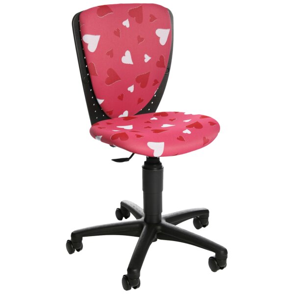 Topstar Kinder-Drehstuhl "SCOOL 3", Herz-Motiv pink