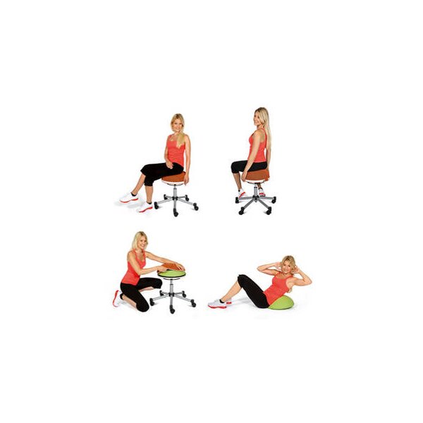 Topstar Fitnesskruk Sitness Half Ball, blauw Zithoogte: 530
