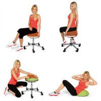 Topstar Fitness-Hocker "Sitness Half Ball", grün