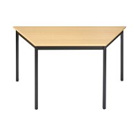 SODEMATUB Table universelle 168RHN, 1600 x 800, hêtre/noir